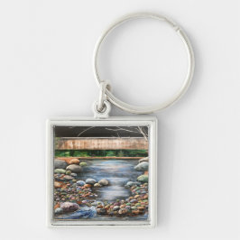 Die brachliegende, originelle, gemalte Kunst Schlüsselanhänger