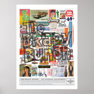 DIE BRADY BUNCH COLLAGE POSTER