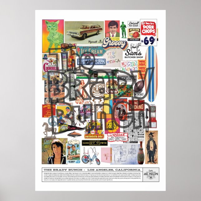 DIE BRADY BUNCH COLLAGE POSTER (Vorne)