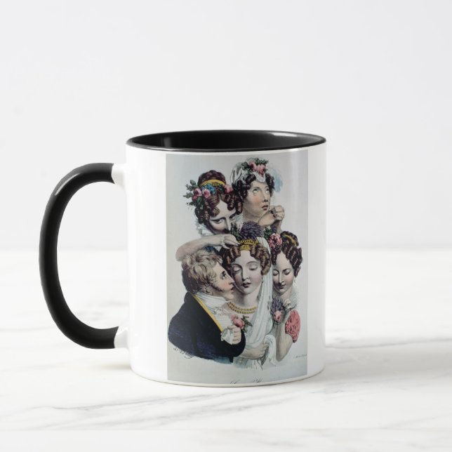 Die Braut, c.1820 (litho) Tasse (Links)