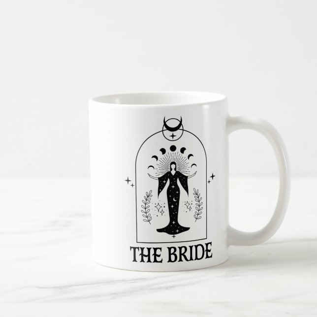Die Braut Coven Gothic Witch Bachelorette Matching Kaffeetasse (Rechts)