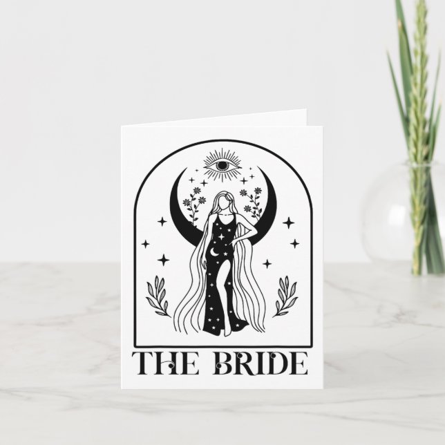 Die Braut Coven Witchy Gothic Wedding Bachelorette Karte (Vorderseite)
