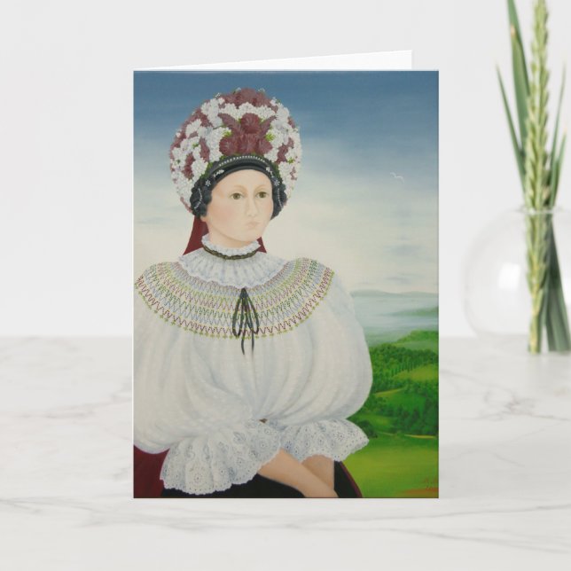 Die Braut Feiertagskarte (Vorderseite)