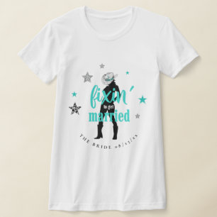 Die Braut Fixen Disco Junggesellinnenabschied Türk T-Shirt