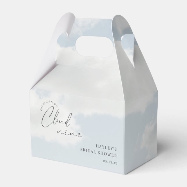 Die Braut ist auf Cloud 9 Brautparty Geschenkschachtel (Vorderseite)