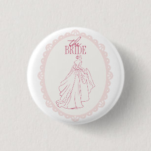 Die Braut – Spitze Junggesellinnen-Design mit Brau Button