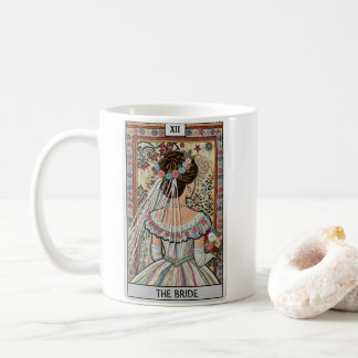 Die Braut-Tarotkarte, Vintage, Garnkunst  Kaffeetasse