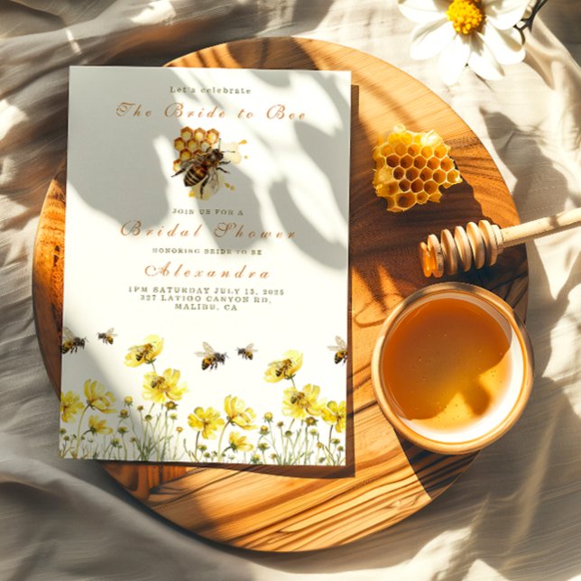 Die Braut zu Blütendusche Einladung (Von Creator hochgeladen)