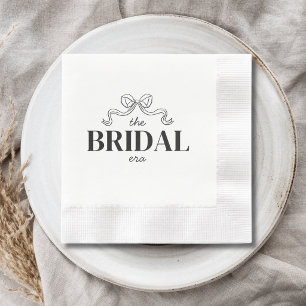 Die Brautzeit Band-Bogen-Skizze Hochzeitsdusche Serviette