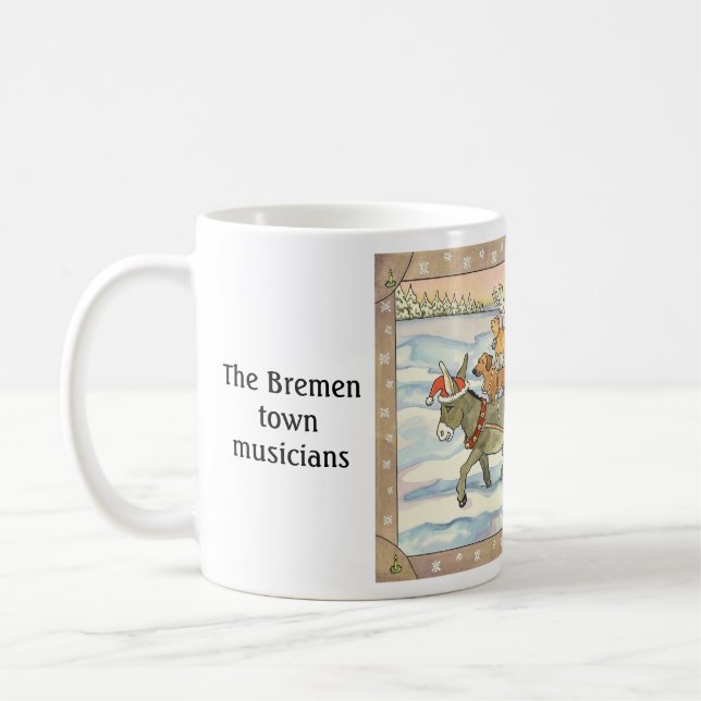 Die Bremen-Stadtmusiker Kaffeetasse (Links)