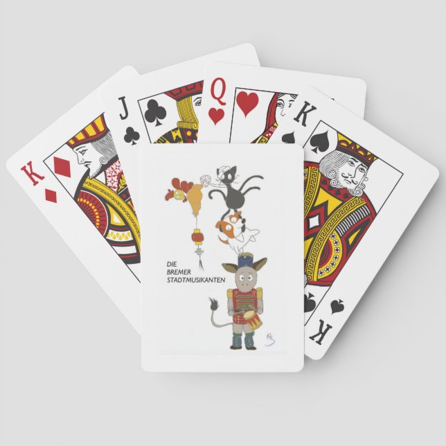 Die Bremer Stadtmusikanten Spielkarten (Rückseite)
