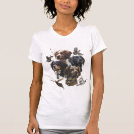 Die Bretagne-Spaniels, die Vogeljagdsaison T-Shirt