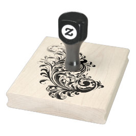 Die Briefmarke Gummi wirbeln 4x5 Gummistempel