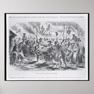 Die Briefmarken-Taten-Aufstände in Boston Poster