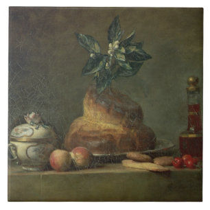Die Brioche oder der Nachtisch, 1763 (Öl auf Fliese