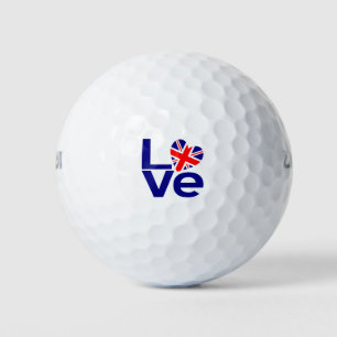 Die Briten LIEBEN die Blaue-Herz-Flagge Golfball