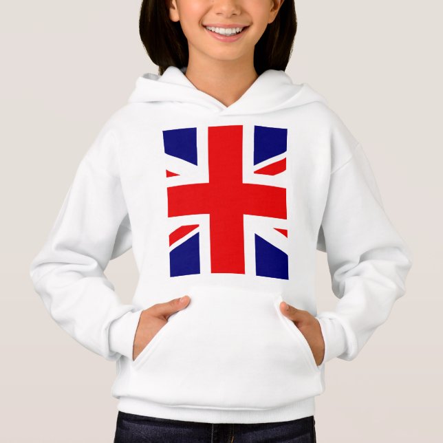 Die britische Flagge Hoodie (Vorderseite)