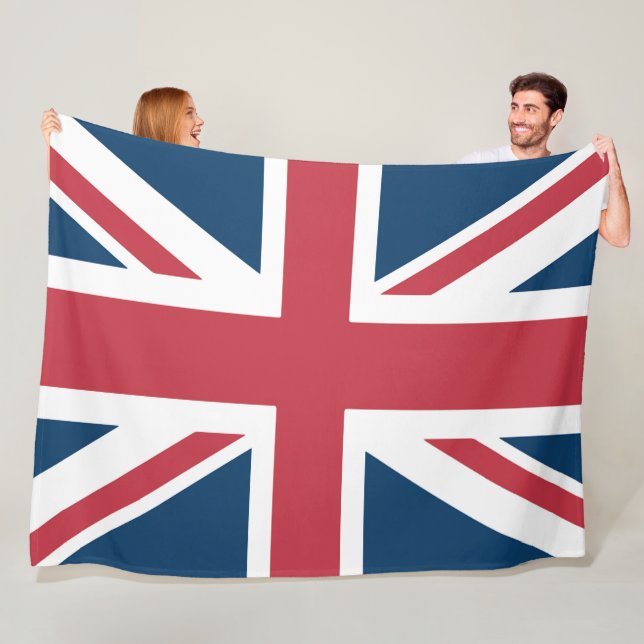 Die britische Flagge Union Jack Fleecedecke (Beispiel)