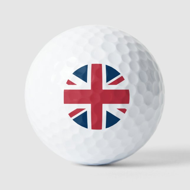 Die britische Flagge Union Jack Golfball (Vorderseite)