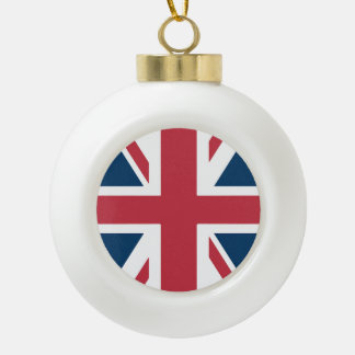 Die britische Flagge Union Jack Keramik Kugel-Ornament