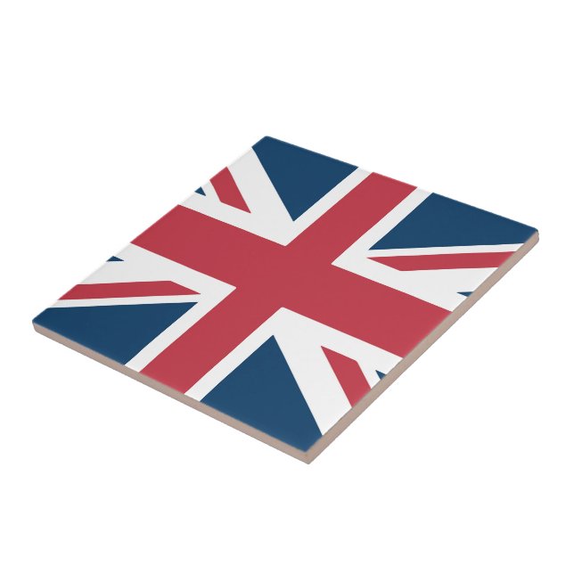 Die britische Flagge Union Jack Keramikfliese (Seite)