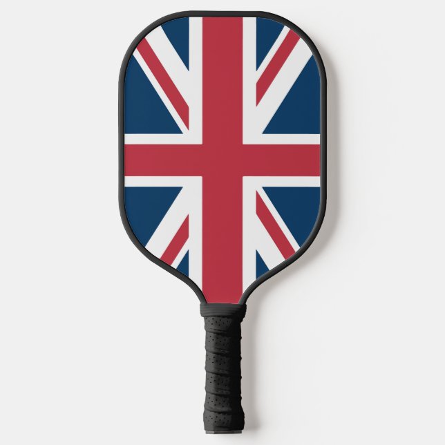 Die britische Flagge Union Jack Pickleball Schläger (Vorderseite)
