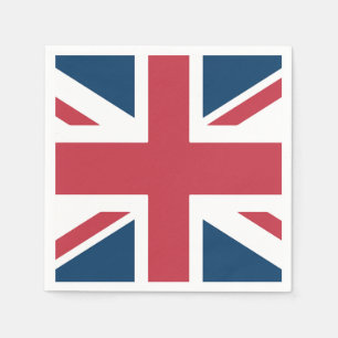 Die britische Flagge Union Jack Serviette