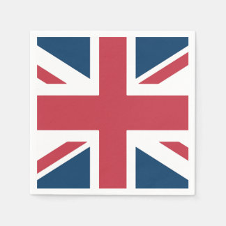 Die britische Flagge Union Jack Serviette