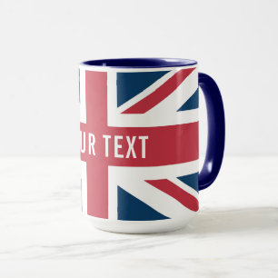 Die britische Flagge Union Jack Tasse