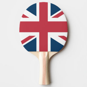 Die britische Flagge Union Jack Tischtennis Schläger