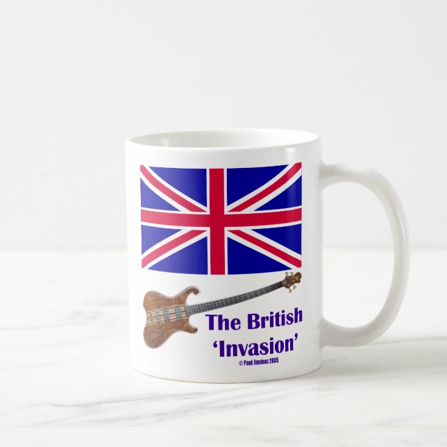 Die britische Invasion, die britische Invasion Kaffeetasse (Rechts)
