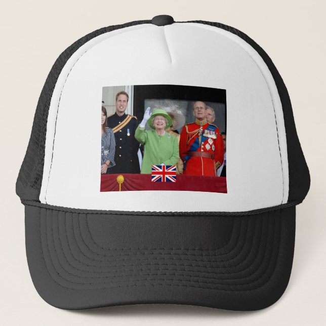 Die britische Königsfamilie Truckerkappe (Vorderseite)