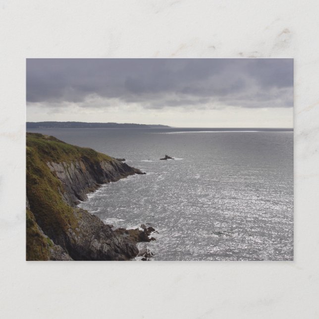 Die britische Küste nach dem Sturm. Postkarte (Vorderseite)