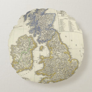 Die britischen Inseln von 1066 bis 1485 Rundes Kissen