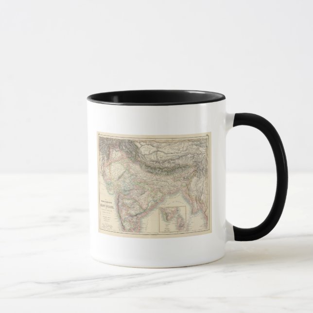 Die britischen Possessions in den Ostindien Tasse (Rechts)