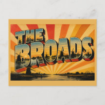 Die Broads England Vintage Reise Kunst