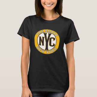 Die Bronx New York Amber und Black Circle Sign T-Shirt
