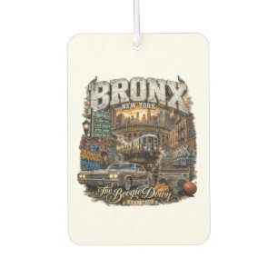Die Bronx New York Boogie Down Urban Collage Autolufterfrischer