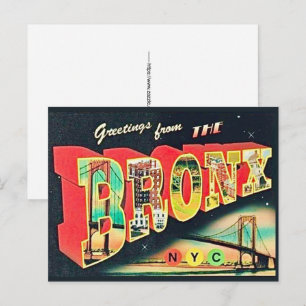 Die Bronx NY Retro-Postkarte Postkarte