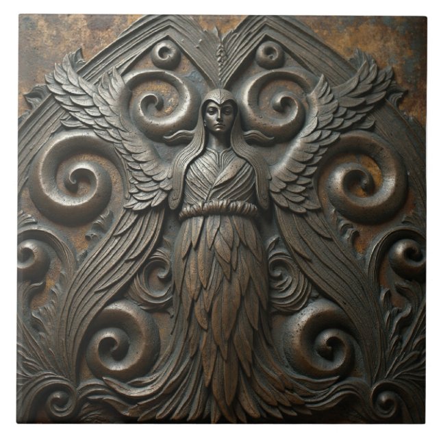 Die Bronze-Sylph Fliese (Vorderseite)