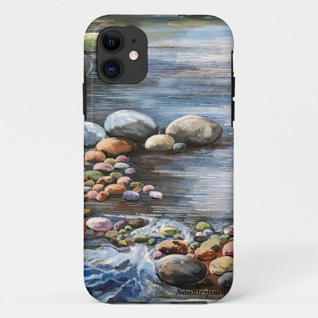 Die Brook Original Handgemälde einzigartig Case-Mate iPhone Hülle (Rückseite)