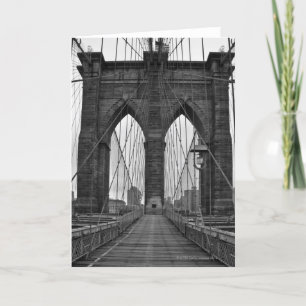 Die Brooklyn Bridge in New York City Karte
