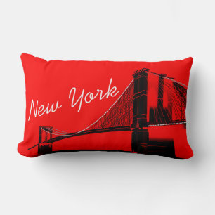 Die Brooklyn Bridge New York Gestaltung Lendenkissen
