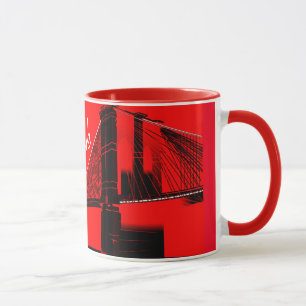 Die Brooklyn Bridge New York Gestaltung Tasse