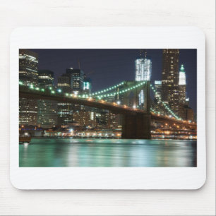 Die Brooklyn-Brücke - Farbe Mousepad