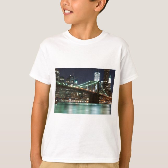 Die Brooklyn-Brücke - Farbe T-Shirt (Vorderseite)
