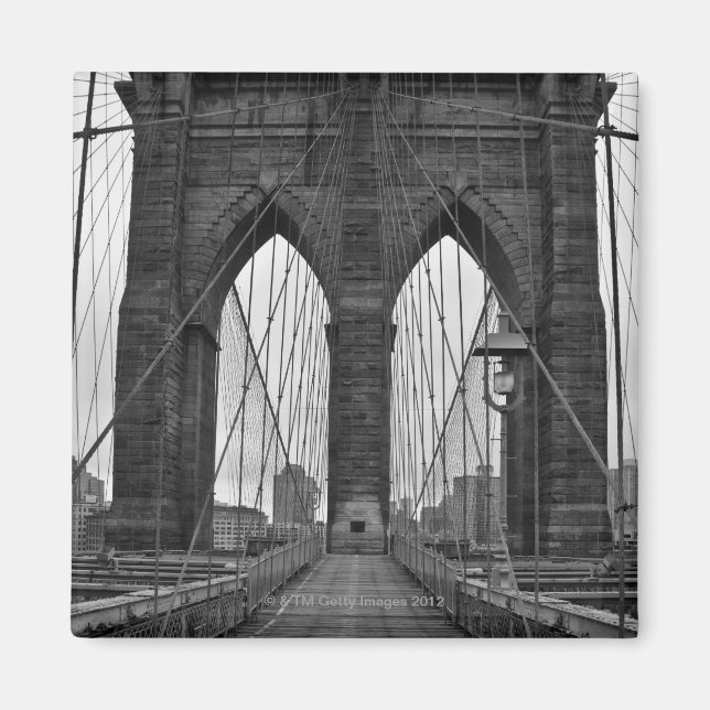 Die Brooklyn-Brücke in New York City Magnet (Vorne)