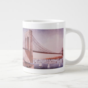 Die Brooklyn-Brücke Jumbo-Tasse