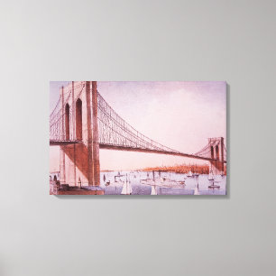 Die Brooklyn-Brücke Leinwanddruck