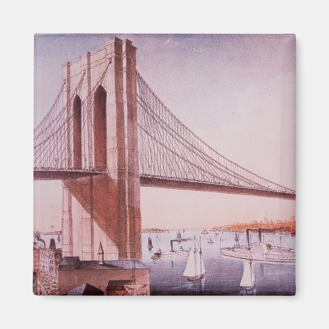Die Brooklyn-Brücke Magnet (Vorne)